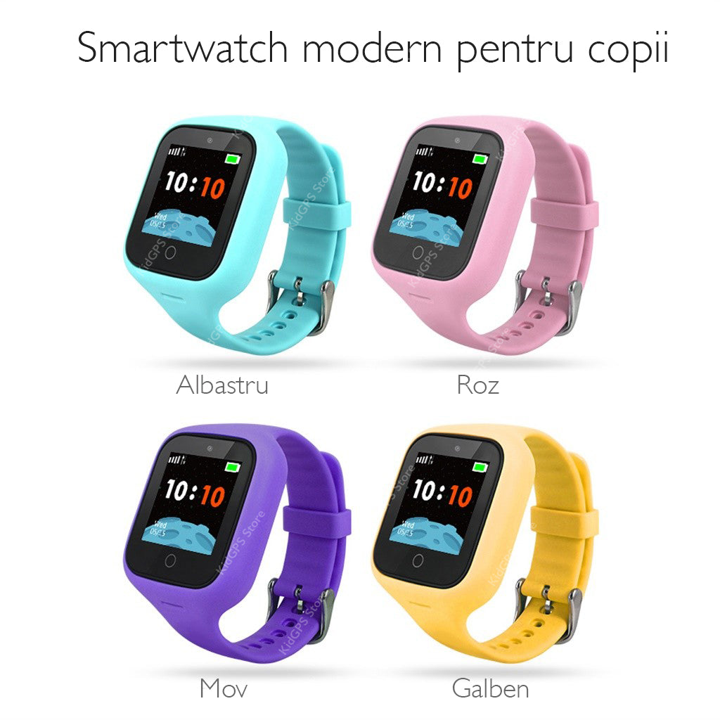 Ceas smartwatch copii TechONE S66A, Roz Ceas smartwatch copii TechONE S66A, Roz